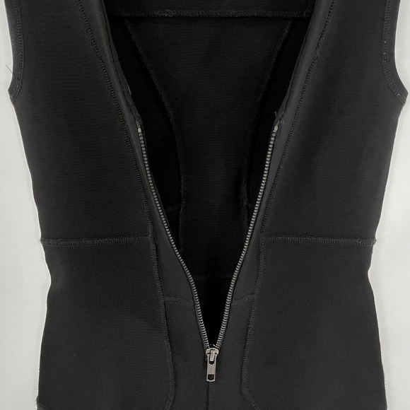 French Connection Sleeveless V-Back Bodycon Bandage Dress Black Size 0 - Picture 14 of 16